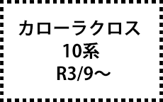 カローラクロス　10系　R3/9～　サイドバイザー
