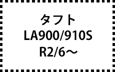 タフト　LA900/910S　R2/6～　サイドバイザー