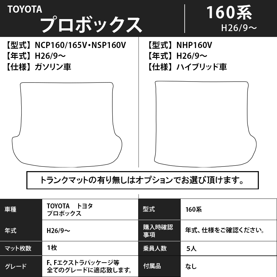 フロアマット トヨタ TOYOTA プロボックス PROBOX 160系 H26/9~ カーマット 抗菌 抗ウイルス 消臭 エコノミータイプ