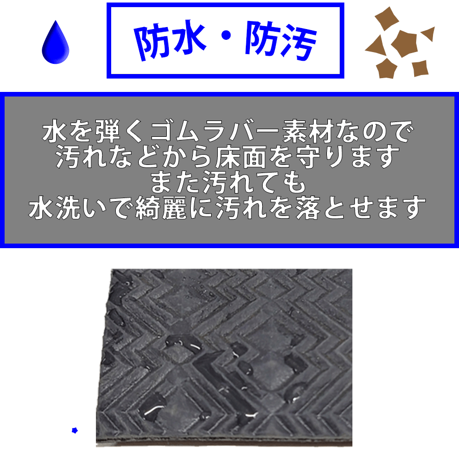 トイレマット ダイヤラバー フロアマット 日本製 抗菌 撥水 滑り止め