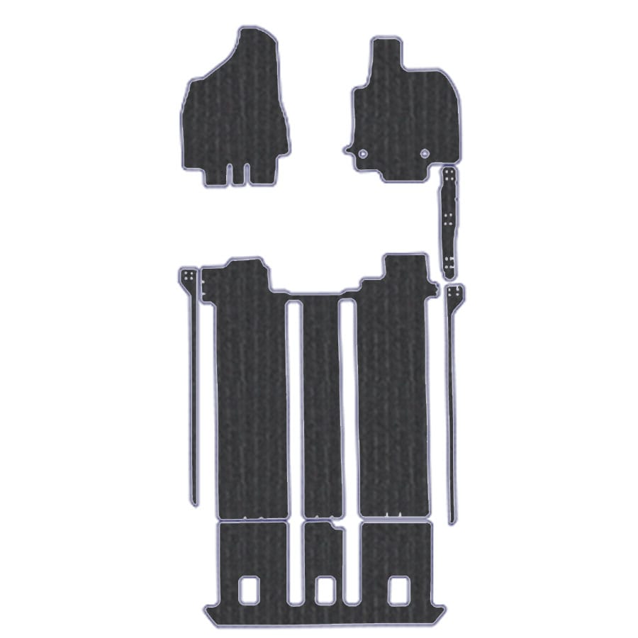 フロアマット　トヨタ　ＴＯＹＯＴＡ　エスティマ　ハイブリッド車　20系　H24/5～R1/10（後期）　カーマット　抗菌　抗ウイルス　消臭　エコノミータイプ