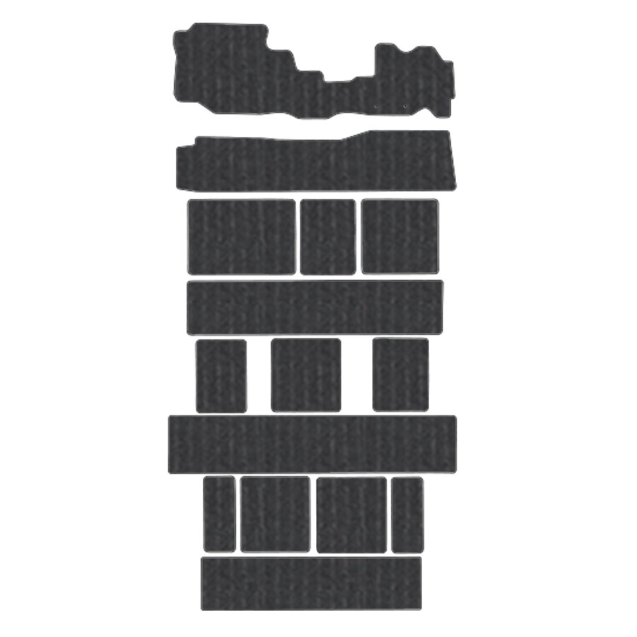 フロアマット 日産 NISSAN NV350キャラバンマイクロバス E26 H24/12~ 14人 GXのみ適合 カーマット 抗菌 抗ウイルス 消臭 エコノミータイプ