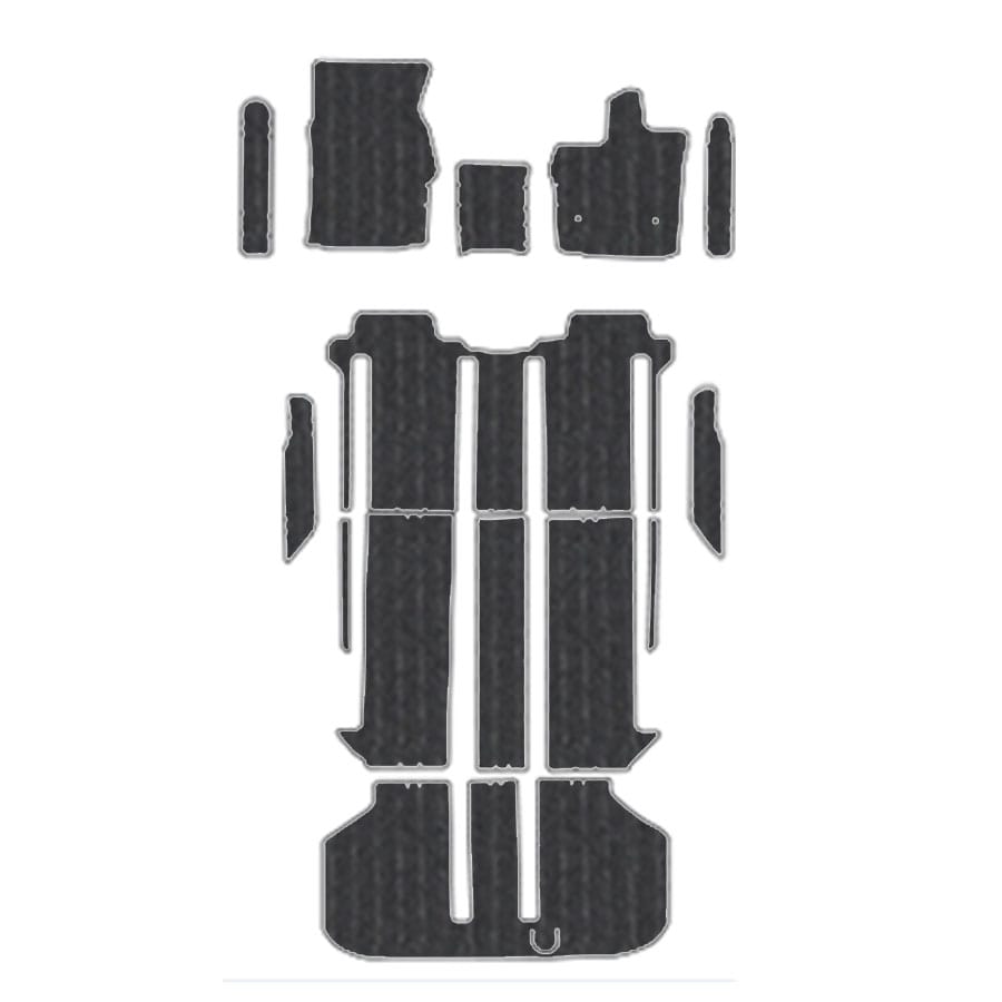 フロアマット　トヨタ　ＴＯＹＯＴＡ　アルファード　20系　H20/5～H23/11（前期）　ステップ付き　カーマット　抗菌　抗ウイルス　消臭　エコノミータイプ