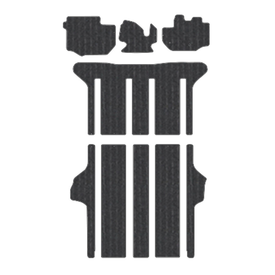 フロアマット トヨタ TOYOTA ハイエースワゴン 200系 H29/1~ ファインテックツアラー カーマット 抗菌 抗ウイルス 消臭 エコノミータイプ