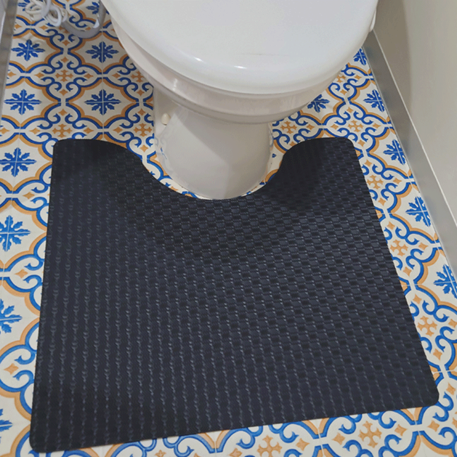 トイレマット　ダイヤラバー　フロアマット　日本製　抗菌　撥水　滑り止め